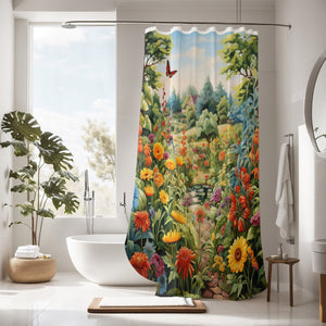 Annabella Garden Floral Shower Curtain