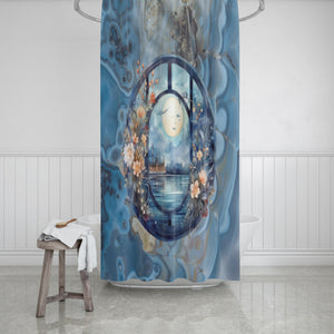 Seaport Evening View Shower Curtain