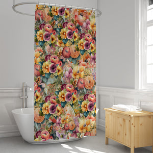Floral Sunrise Shower Curtain