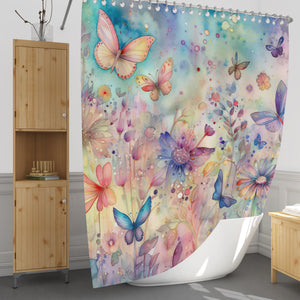 Sweet Butterflies Shower Curtain