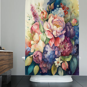 Findaggio Floral Shower Curtain