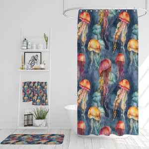 Jelly Fish Coastal Shower Curtain