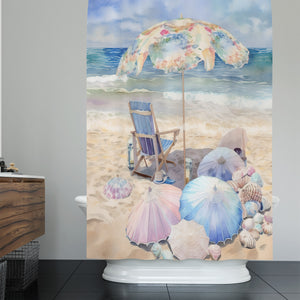 Beach Days Coastal Shower Curtain