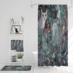 Feral Cats Shower Curtain