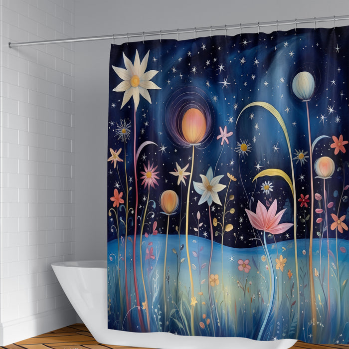 Whimsy Garden Shower Curtain With Options