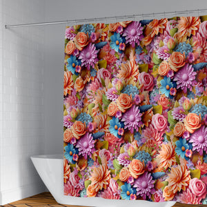 Leerian Floral Bouquet Shower Curtain 