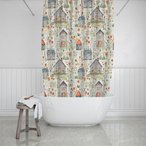Cottage Core Farm Floral Shower Curtain With Options