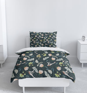 June Robertashy Bird Floral Bedding Set