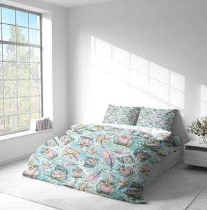 Owly Pink Whimsical Bedding Set