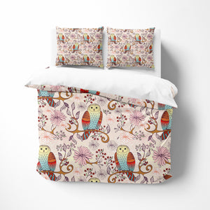 Whimsical Tree Owls Bedding Bedding Set