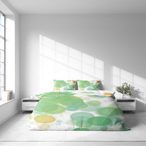 Green Watercolor Batik Bedding Bedding Set