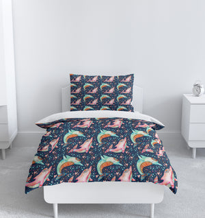 Sweet Dolphin Comforter or Duvet Cover