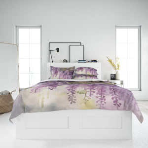 Purple Wisteria Comforter or Duvet Cover