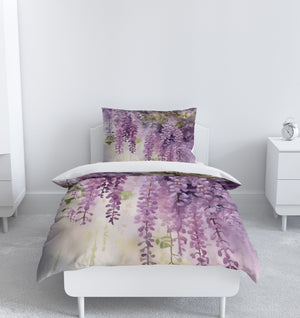 Purple Wisteria Comforter or Duvet Cover