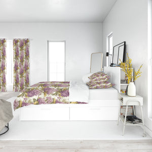 Antique Lilacs Floral Comforter or Duvet Cover