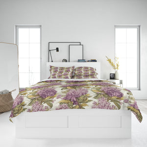 Antique Lilacs Floral Comforter or Duvet Cover