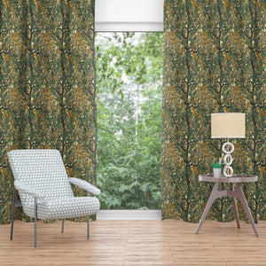 Tree Branches Vintage Theme Window Curtains