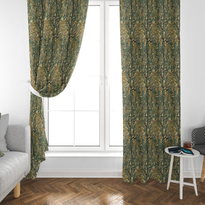 Tree Branches Vintage Theme Window Curtains