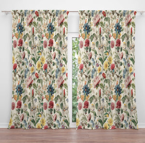 Chintz Cottagecore Floral Window Curtains