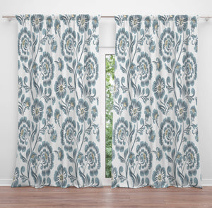 Vining Floral Window Curtains