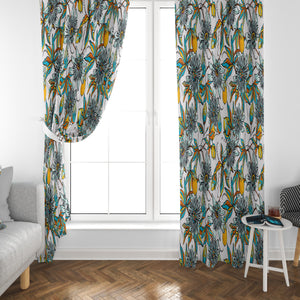 Sherrie Modern Floral Window Curtains