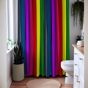 Marandy Stripes Boho Shower Curtain