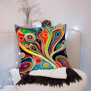 Almost Psychedelic Accent Throw Pillow