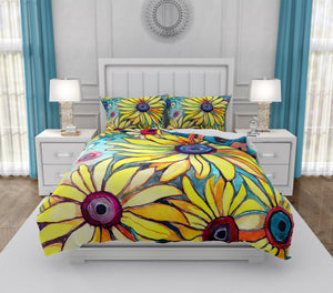 Sunflower Surprise Bedding Comforter or Duvet Cover with Shams