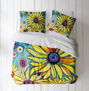 Sunflower Surprise Bedding Comforter or Duvet Cover with Shams