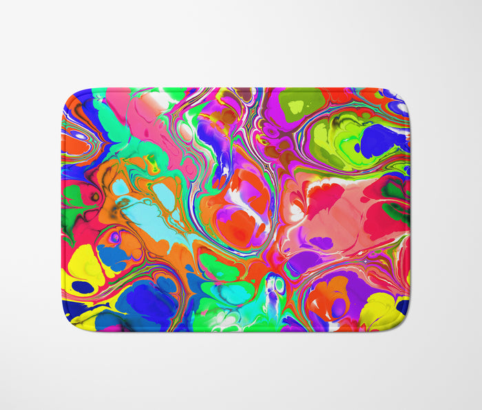 Color Craze Abstract Bath Mat