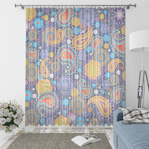 Paisley Floral Window Curtains