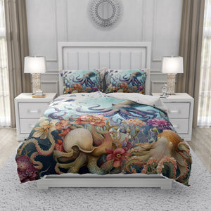 Octopus Floral Bedding