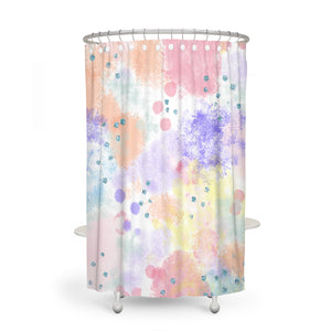 Pastel Abstract Bathroom Decor Shower Curtain