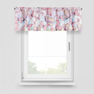 Pink Butterfly Window Curtains
