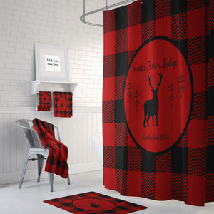 The Lumberjack Plaid Lodge Shower Curtain