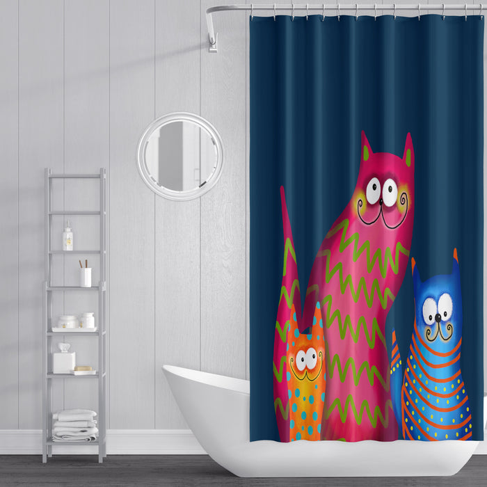 Creative Cats Funky Shower Curtain