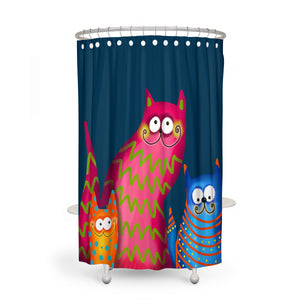 Creative Cats Funky Shower Curtain
