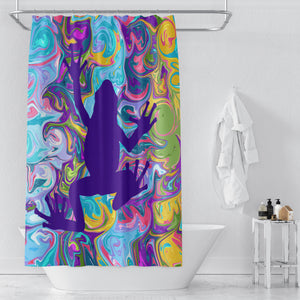 Groovy Frog Shower Curtain