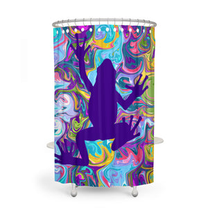 Groovy Frog Shower Curtain