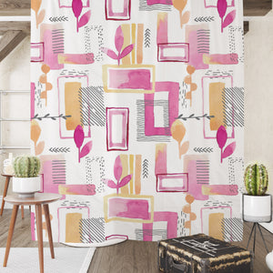 Modern Abstract Shower Curtains Options