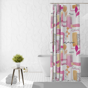 Modern Abstract Shower Curtains Options