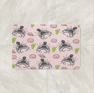 Pink Octopus Shower Curtains Options