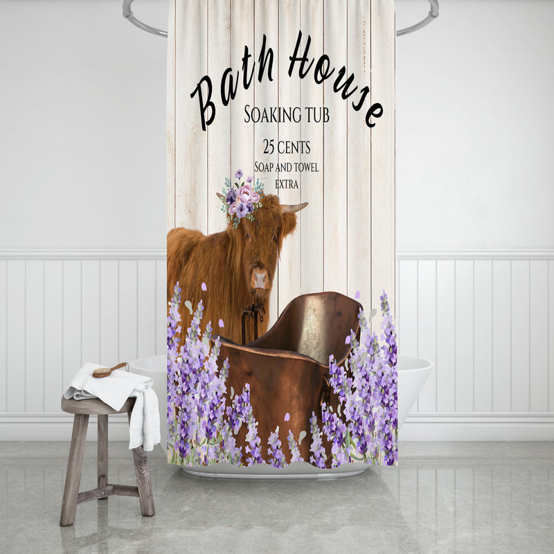 Farmhouse Bath House Shower Curtain with Options – Folk N Funky