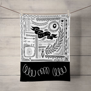 Black and White Shower Curtain