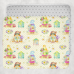 Beach Gnomes Shower Curtain Optional Towels and Mat
