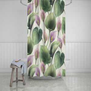 Hostas Floral Shower Curtain