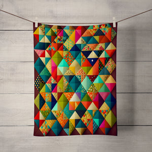 Colorful Patchwork Pattern Shower Curtain