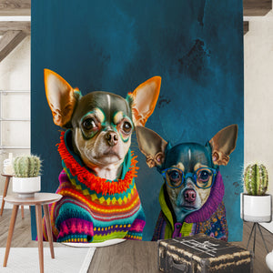 Chihuahuas in Sweaters Shower Curtain