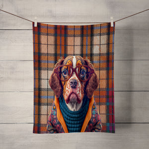 Preppy Dog Shower Curtain