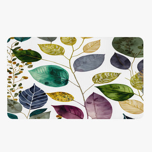 Colorful Foliage Leaf Pattern Shower Curtain